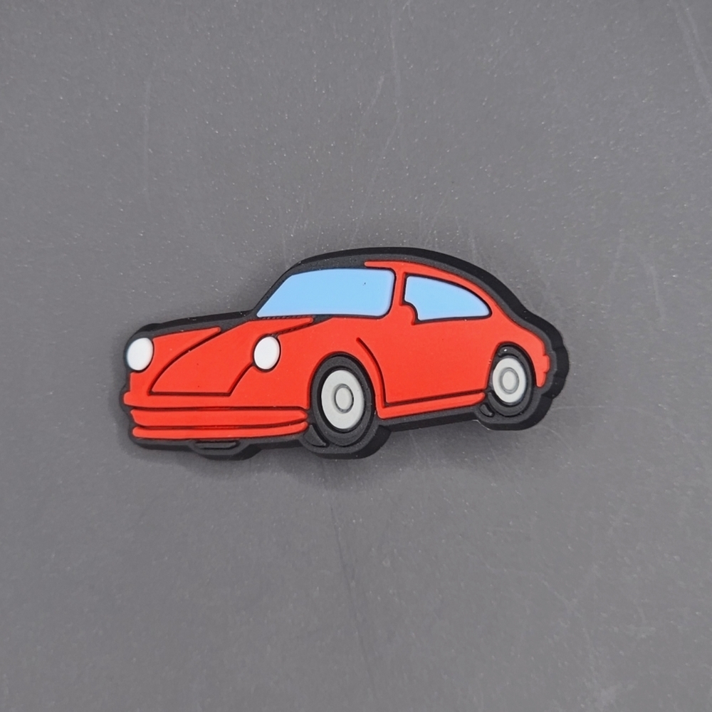 (5/$15) Red Porsche Croc Charm